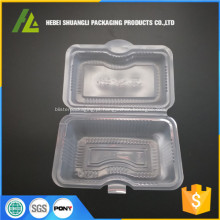 recipiente descartável de comida de plástico transparente